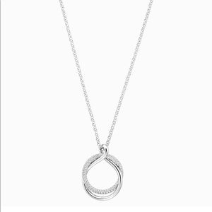SWAROVSKI EXACT PENDANT, WHITE, RHODIUM PLATED NWT